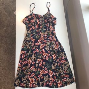 Floral strapless (detachable strap) sundress